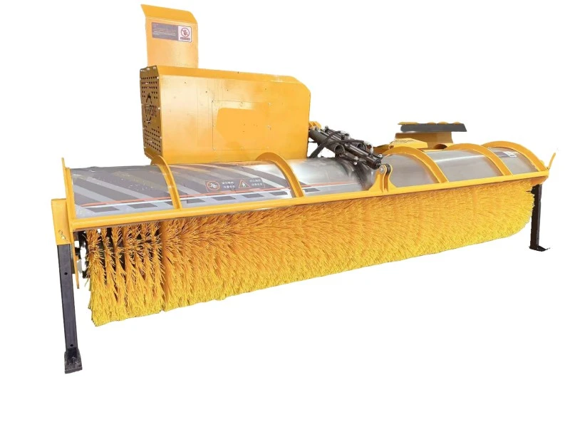 Large Vehicle Mounted Rotary Snow Brush brush detail