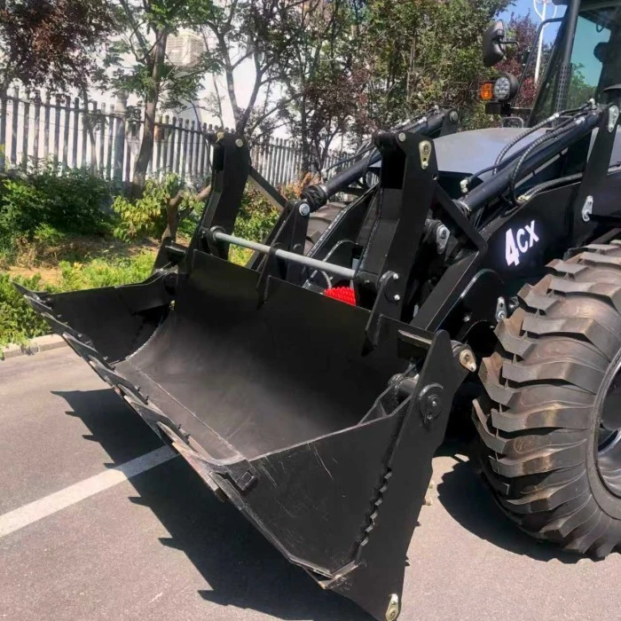 Standard 4CX backhoe loader on municipal work